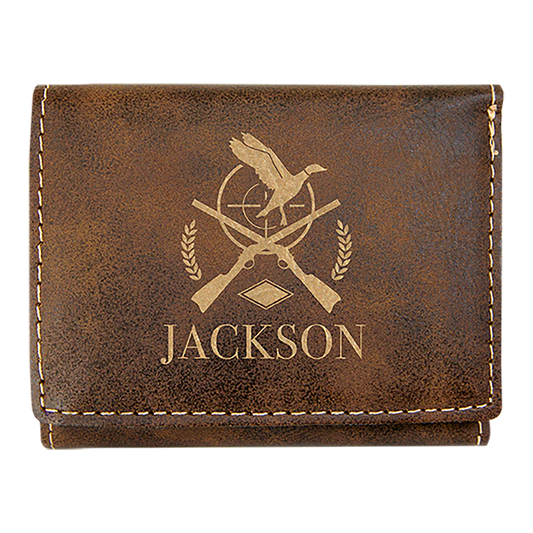 3" x 4" Leatherette Trifold Wallet
