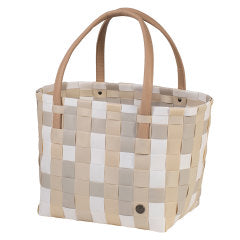 Color Block Shopper - Ecru White Mix