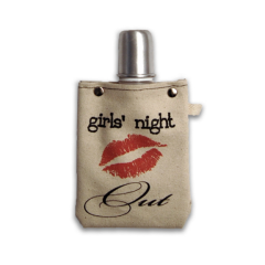 Canvas Flask - Girl’s Night Out - 120ml (4 oz)
