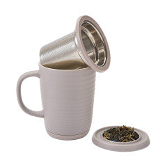 Ripple Tea Infuser Mug - Gray