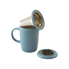 Ripple Tea Infuser Mug - Blue