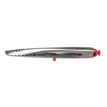 9” Stainless Steele Tongs - Candy Apple Red