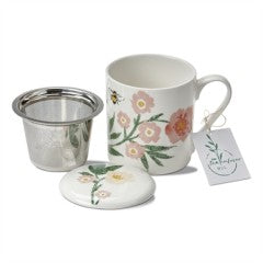 Bee Blossom Infuser Mug & Lid Set