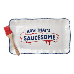 Saucesome Platter with Brush