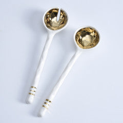 Gold Salad Server Set