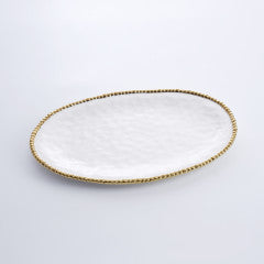 Large Oval Platter - Gold Salerno