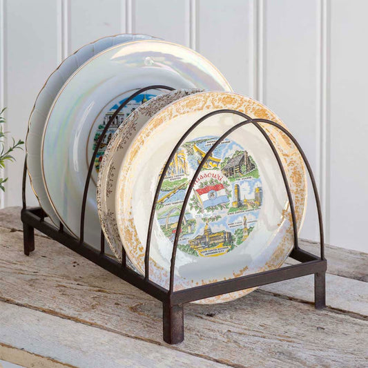 Wire  Arches Tabletop Plate Caddy