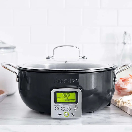 Elite 6-Quart Essential Smart Skillet - Black