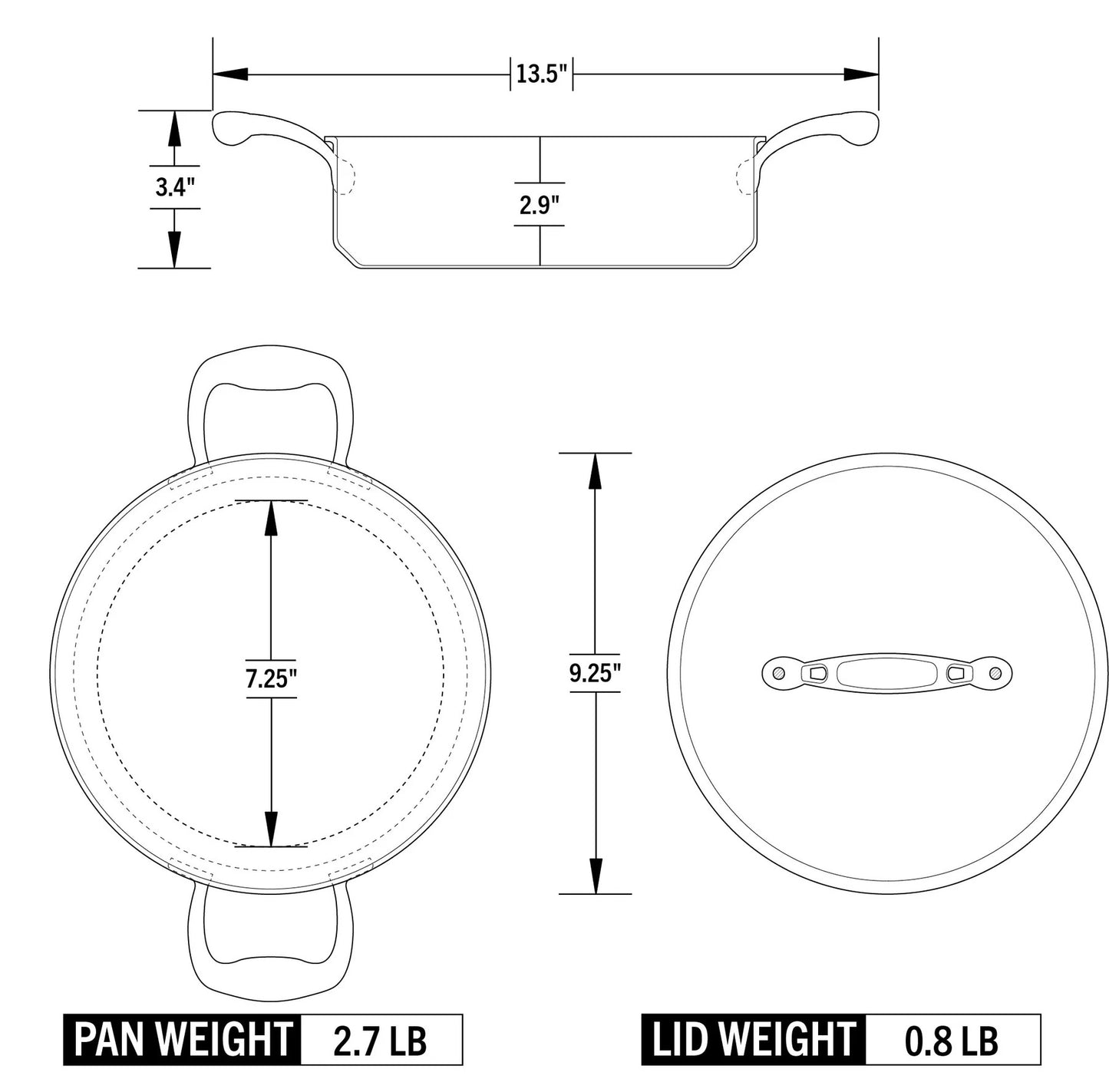 2.5 Quart Sauteuse with Lid