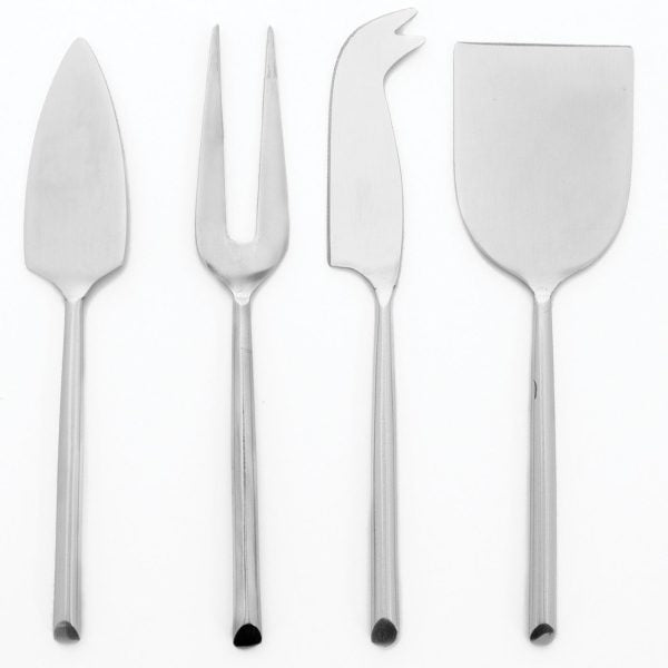 Silver Cheese Knives set 4