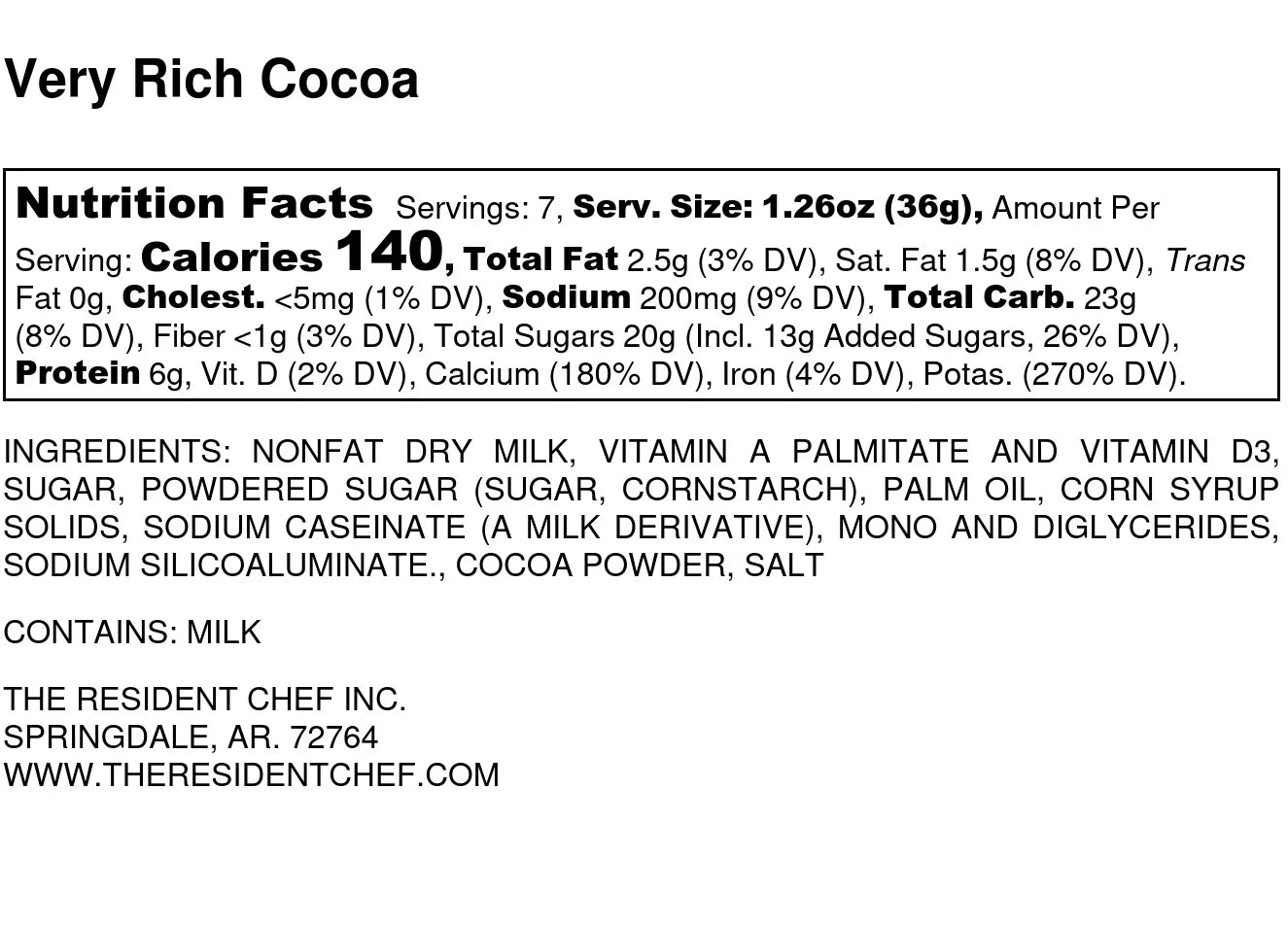 Very Rich Cocoa