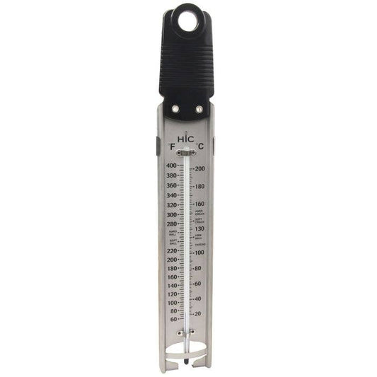 HIC Kitchen Roasting Adjustable Roasting Rack, NonstickRoasting Deep Fry Candy Jelly Thermometer